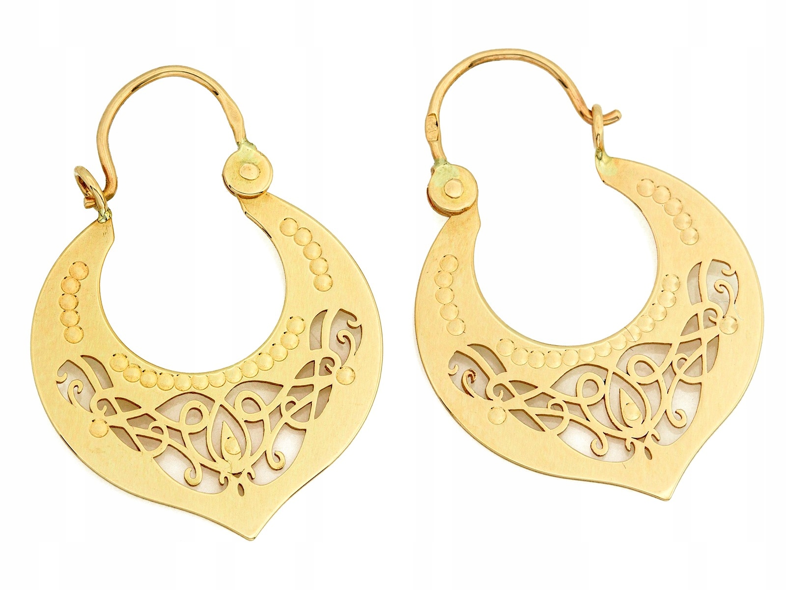 Dámské náušnice ze zlata 585, moderní a stylové