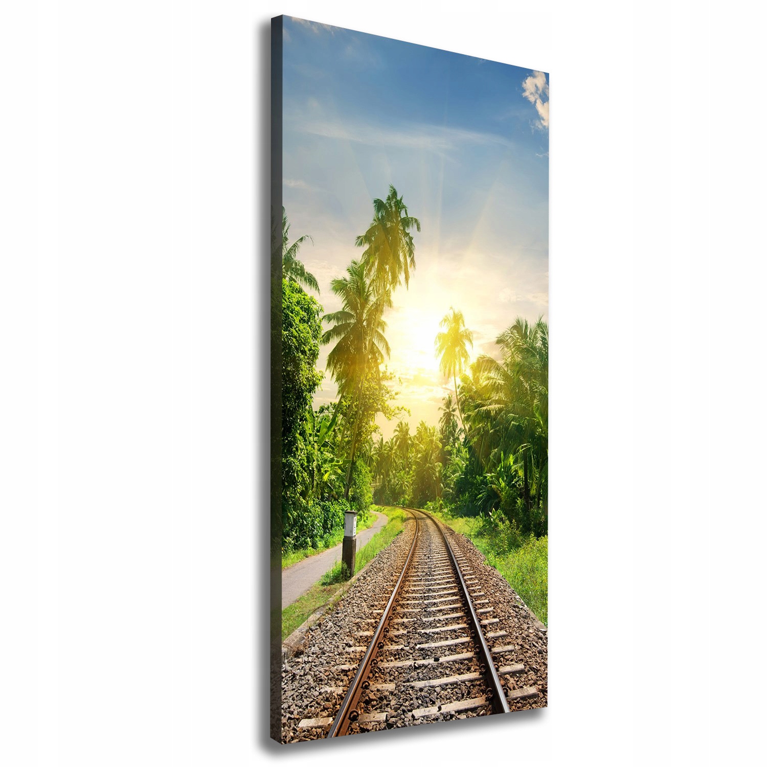 

Foto obraz na płótnie Tory kolejowe 50x125 cm