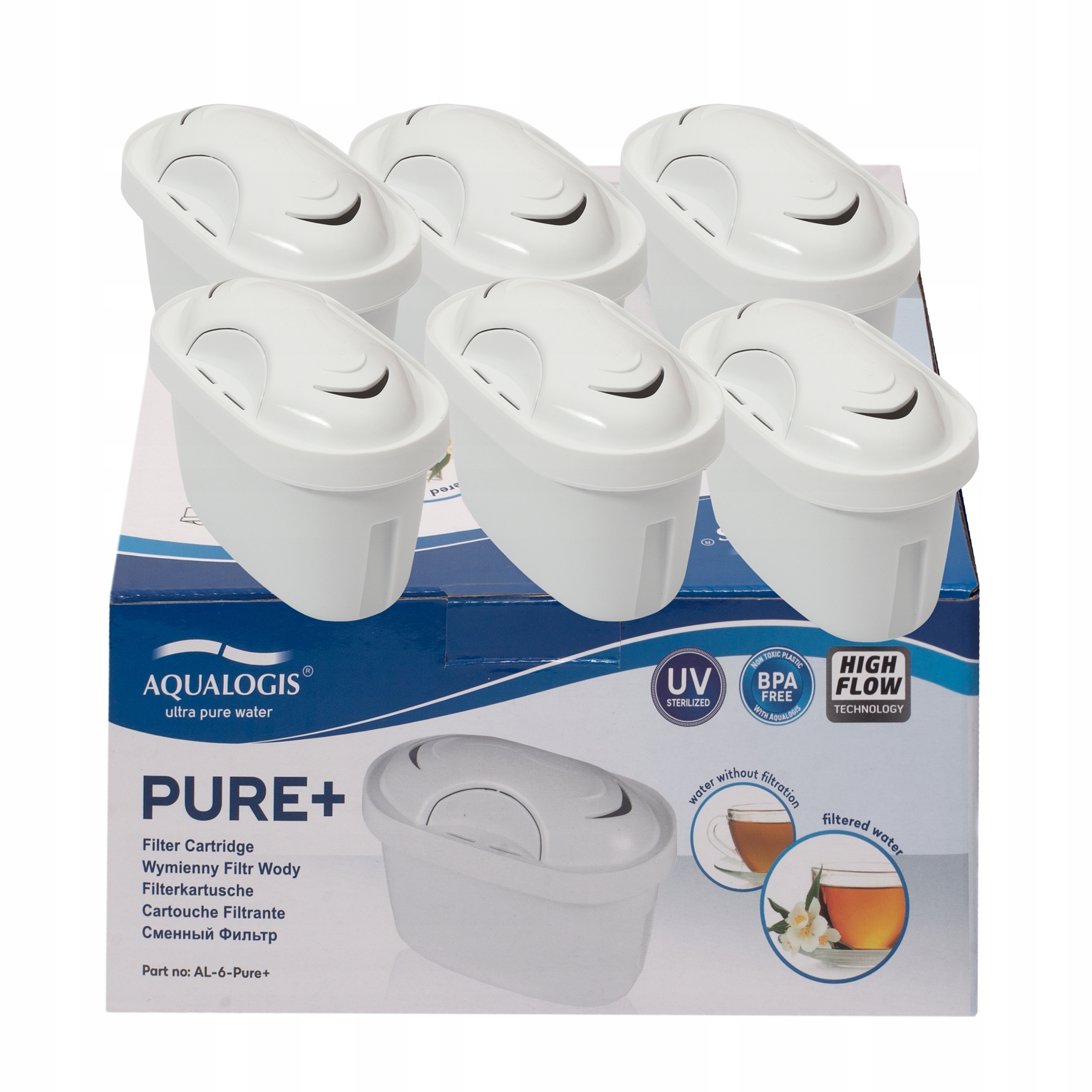 

Filtr Wkład filtrujący Aqualogis Pure+ 6 szt.