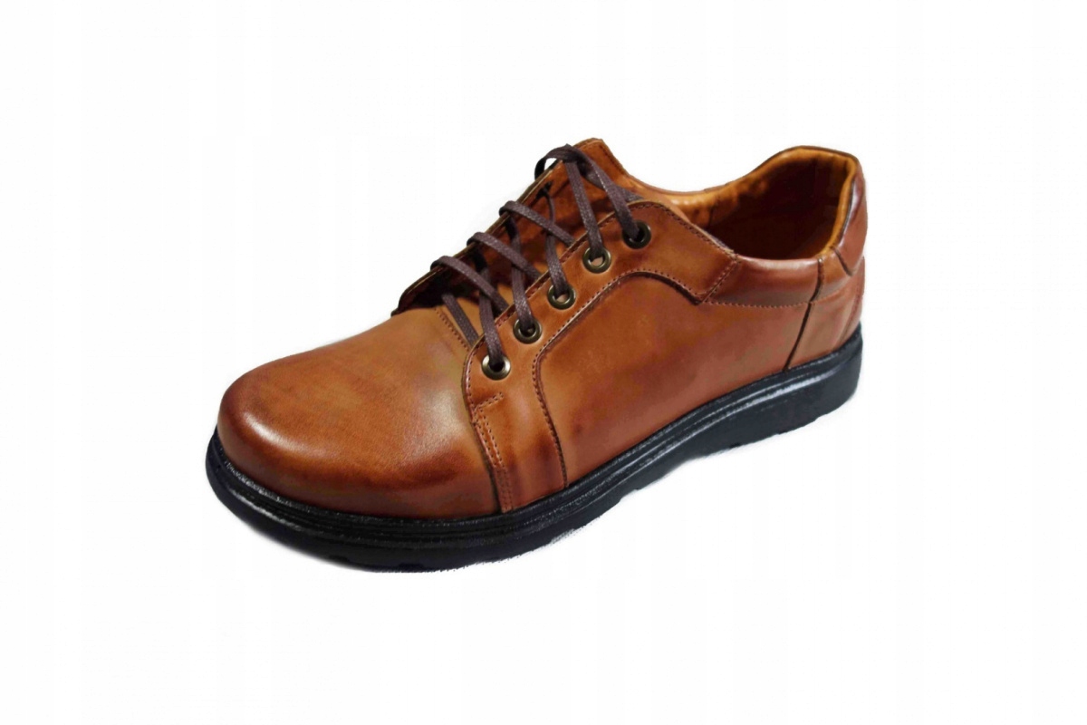 Bardzo szerokie Buty Meskie sport beż 3 X H 45