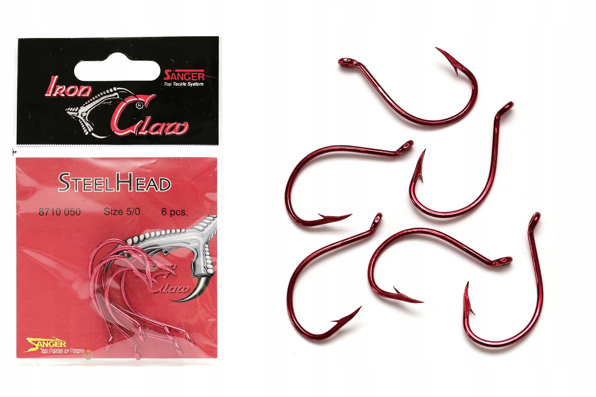 Haki Sanger Iron Claw Steelhead R 5/0 6szt