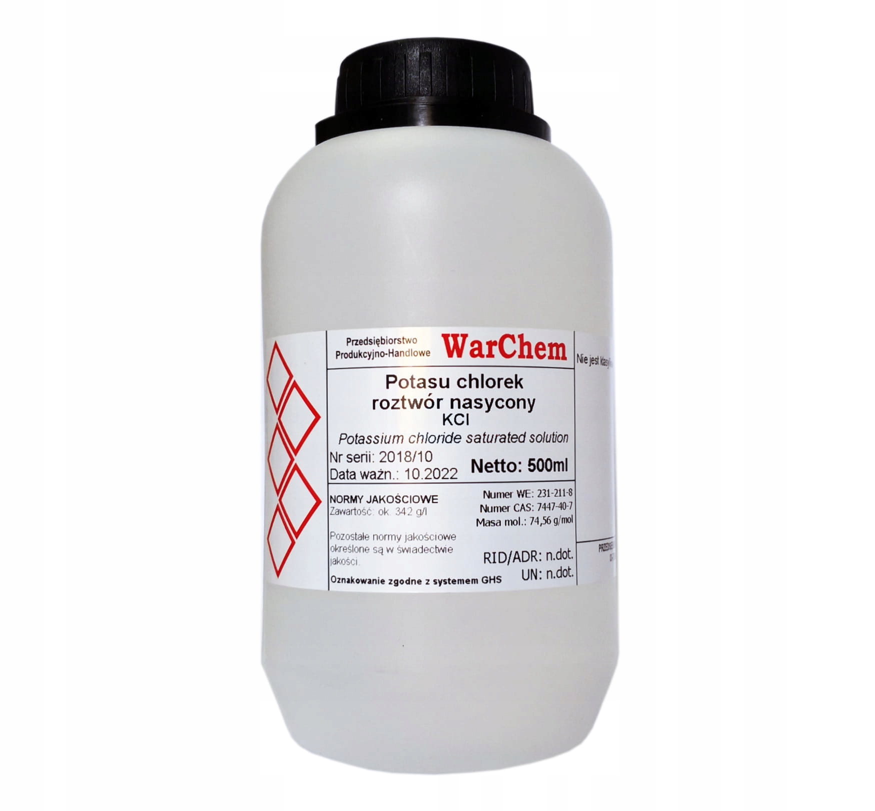 

Chlorek Potasu roztwór nasycony 500ml [50816]