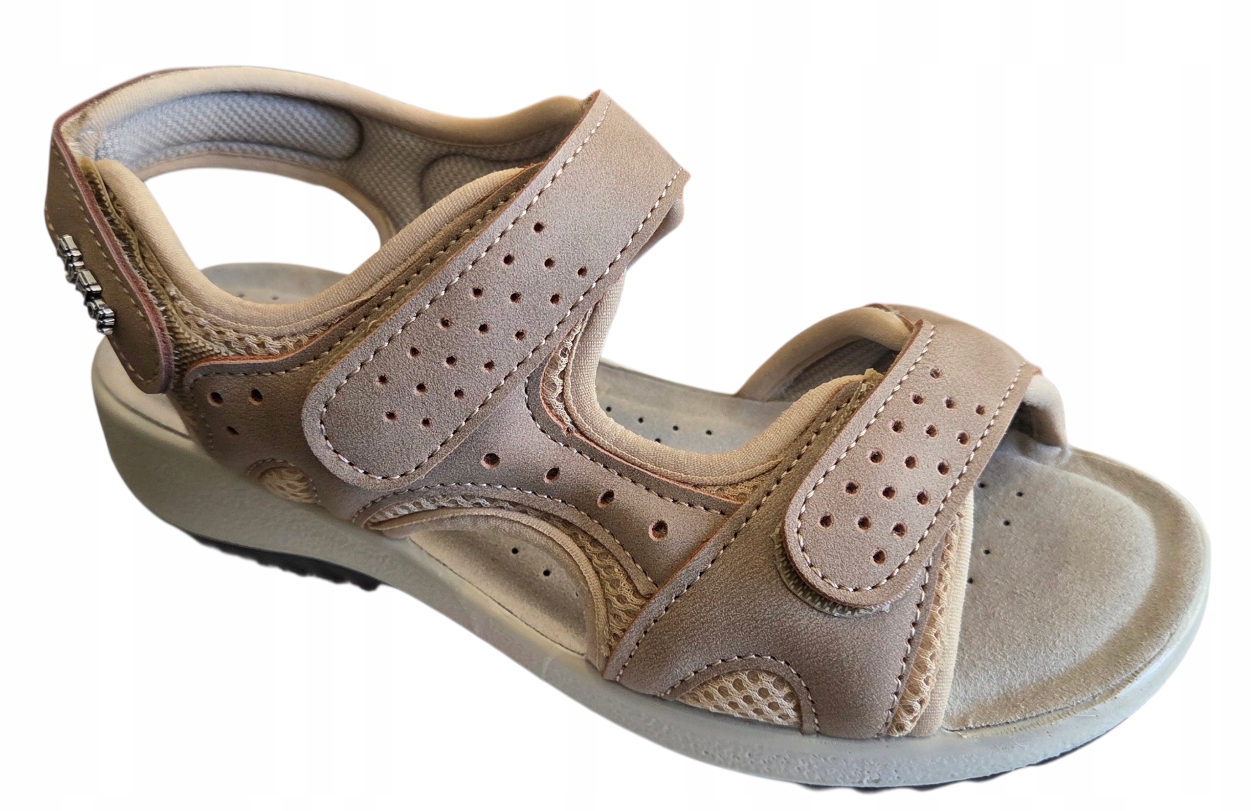Fly Flot Dámské Sandály 57 F37 Ka Béžové Na Suchý Zip vel. 38