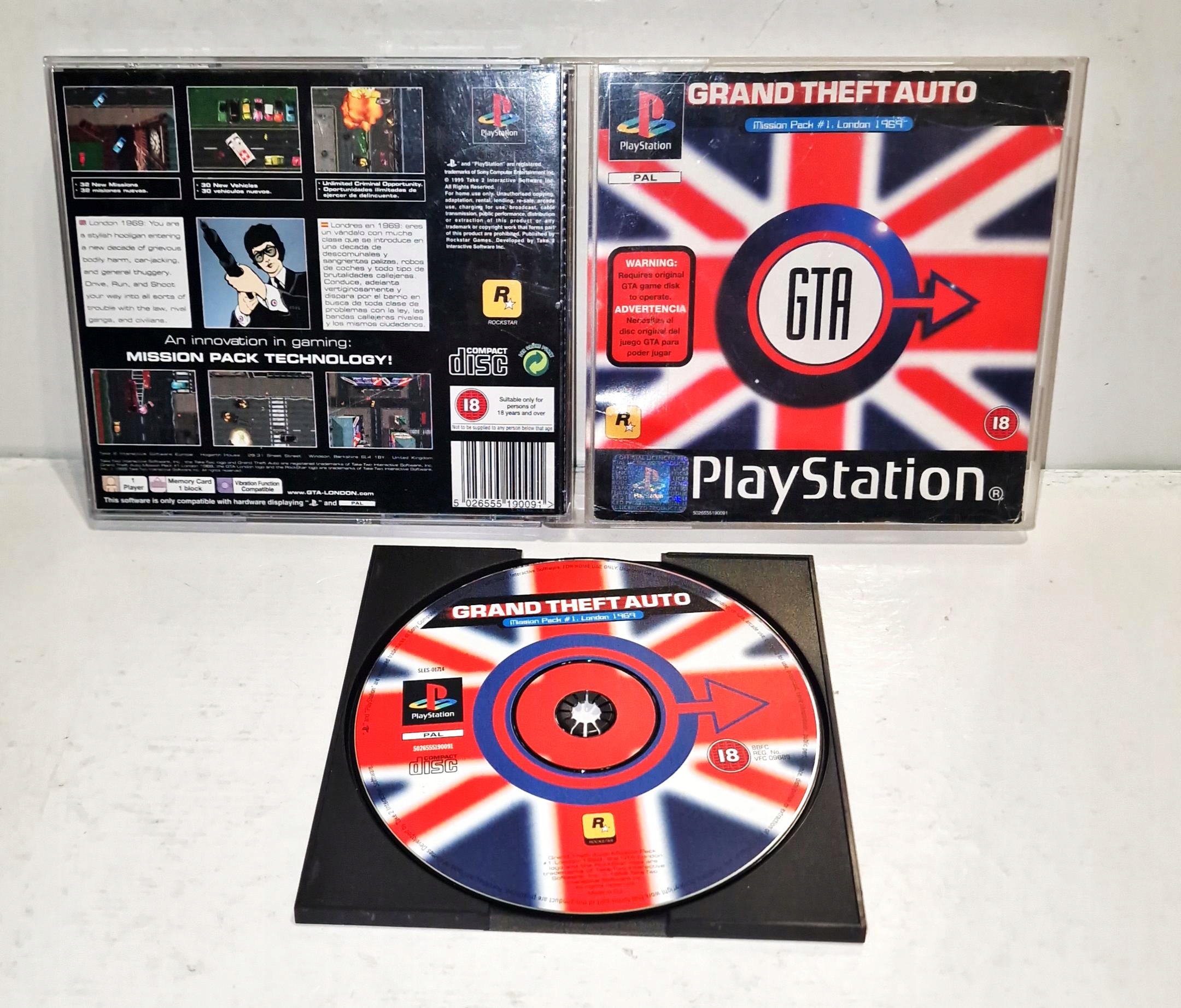 Gra GRAND THEFT AUTO LONDON PSX