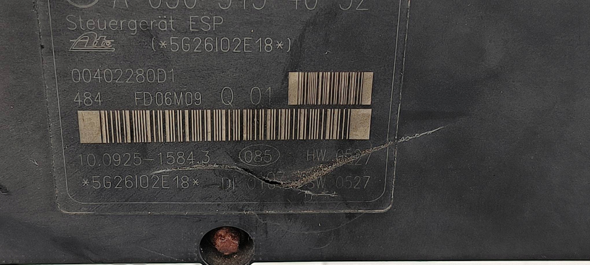 Pumpe ABS bremsen A0365454032 MERCDES-BENZ C 160