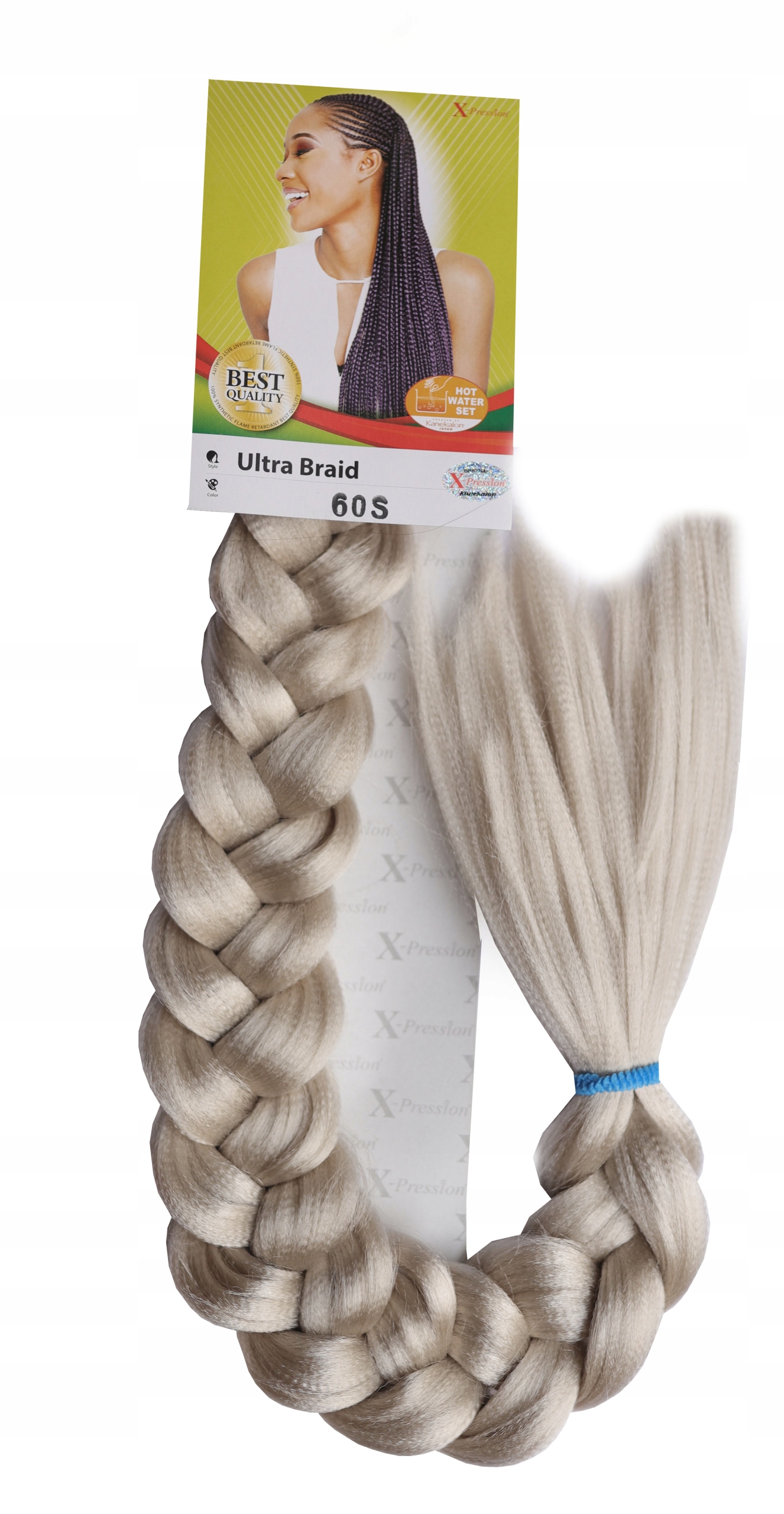 

Włosy syntetyczne X-pression 200cm 165g silver 60s