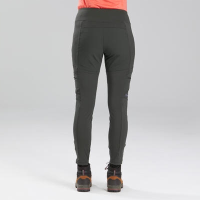 Legginsy trekkingowe damskie Forclaz Travel 500 Długość nogawki długa