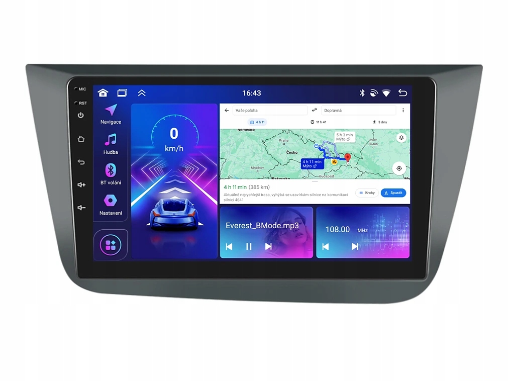 Bmode 2DIN autorádio BEV09 Android, Seat Altea Toledo