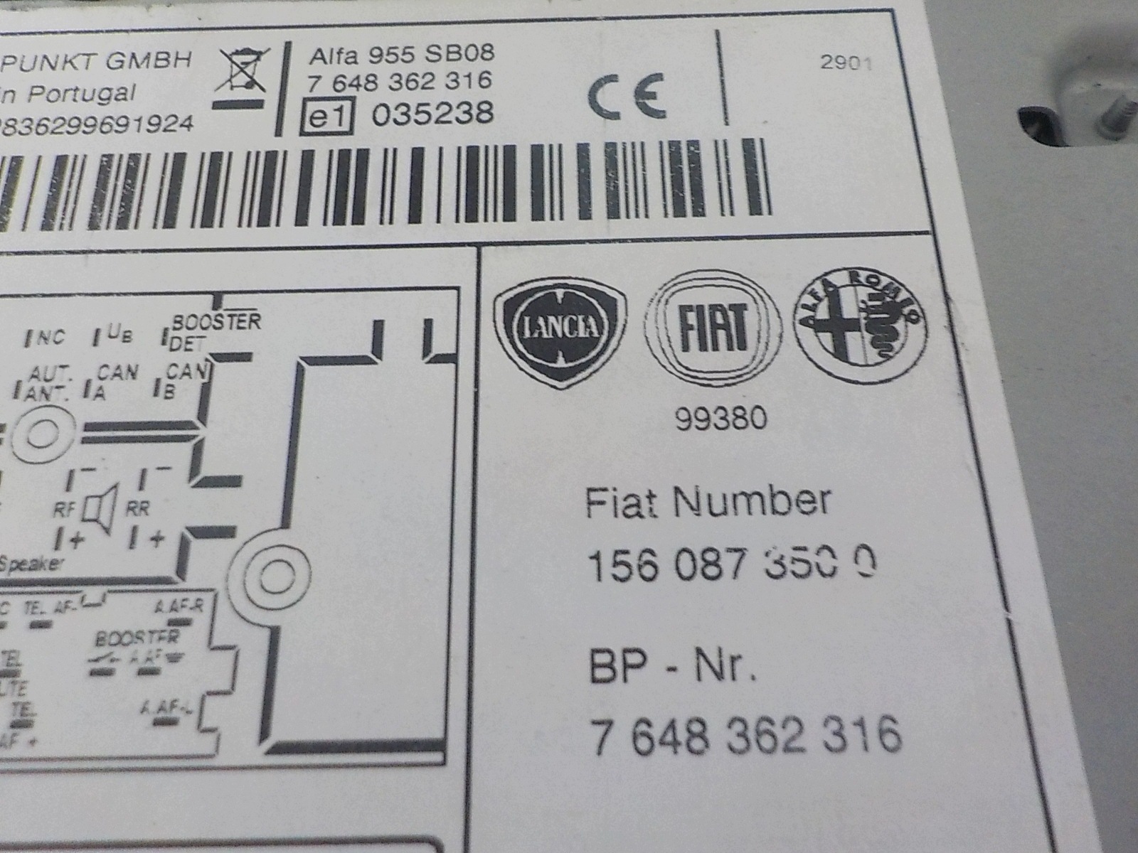 ALFA ROMEO MITO RADIO industrial 1560873500