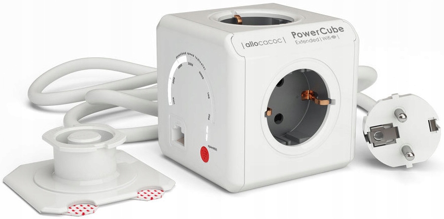 Listwa zasilająca 150cm kostka allocacoc PowerCube Extended WiFi 4 gniazda