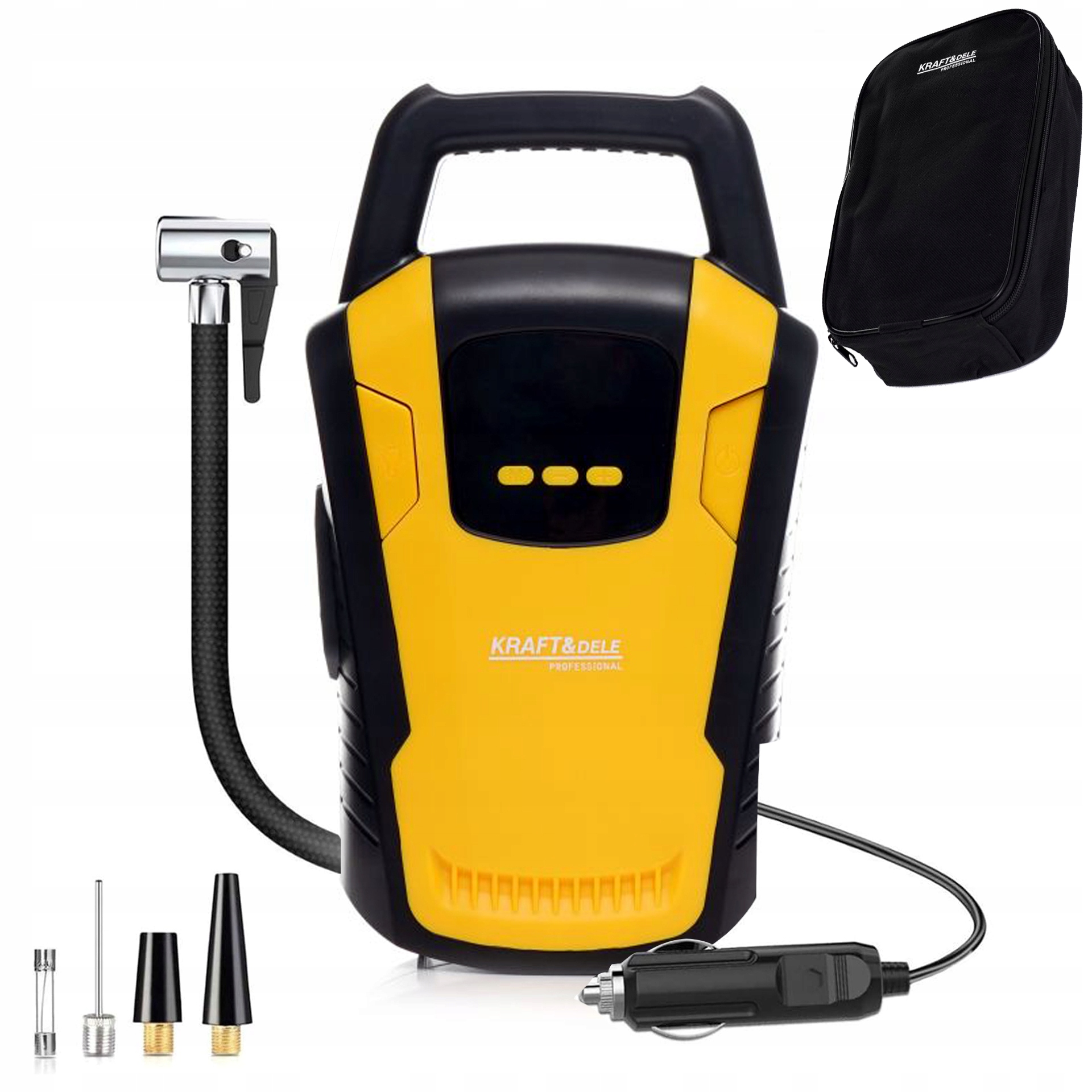 Kompresor Do Auta Kompresor Na Kola Elektrická Pumpa Koncovky 12V LCD