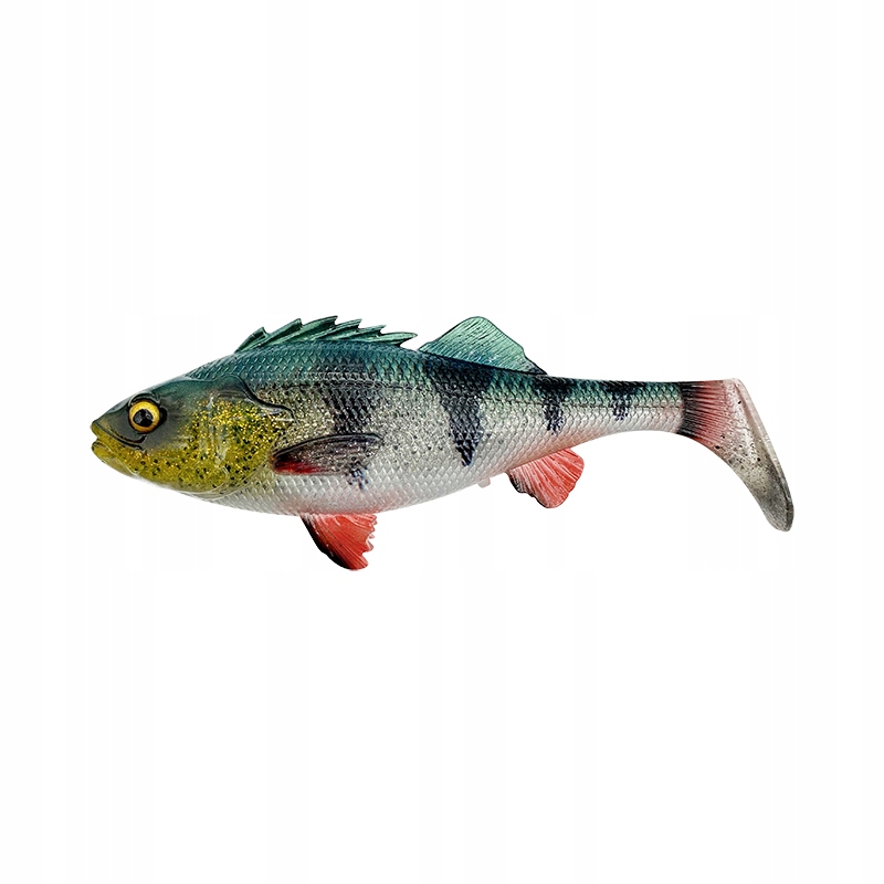 Guma Savage Gear 4D Perch Shad 12.5cm Green Silver 73958
