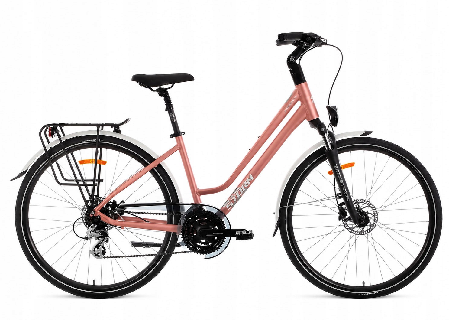 Rower trekkingowy Storm Marathon Lady 7.0 (28'') R17 łosoś