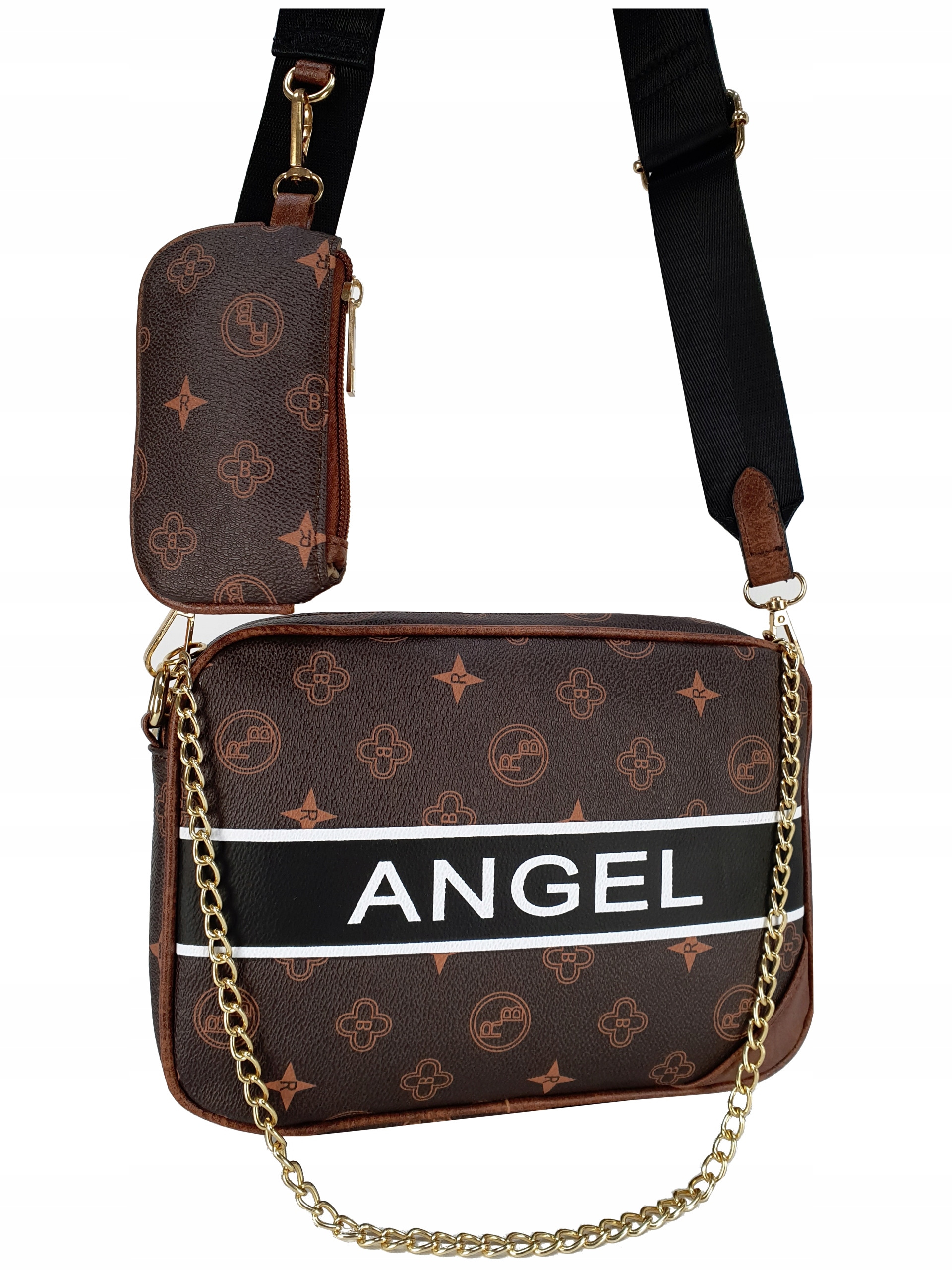 

Listonoszka 3w1 Nerka Łańcuszek Chanelka Brązowa