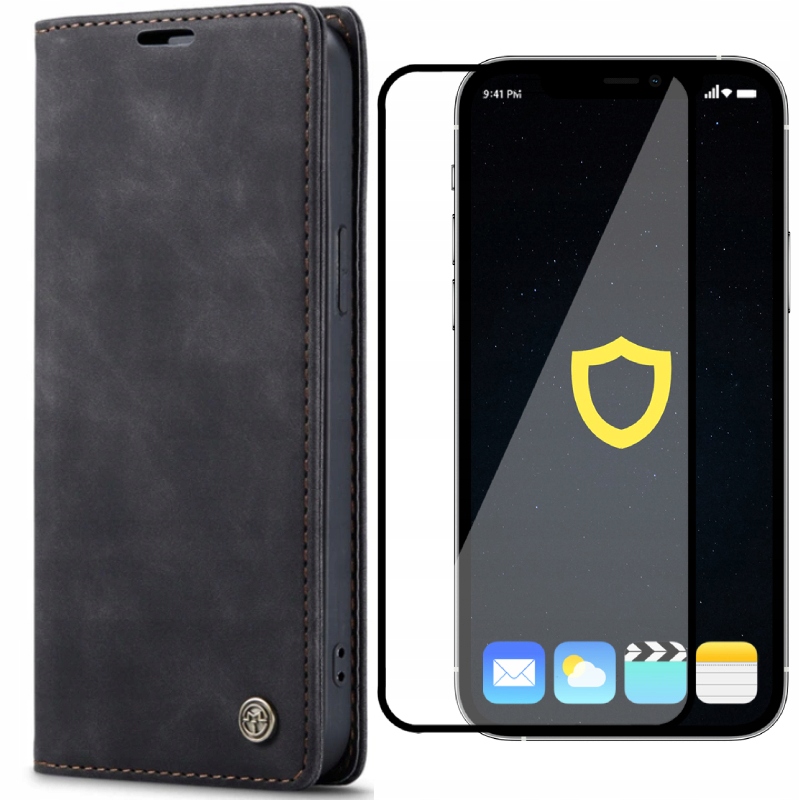 

Etui +szkło pokrowiec Zaps skóra do iPhone 13 Mini