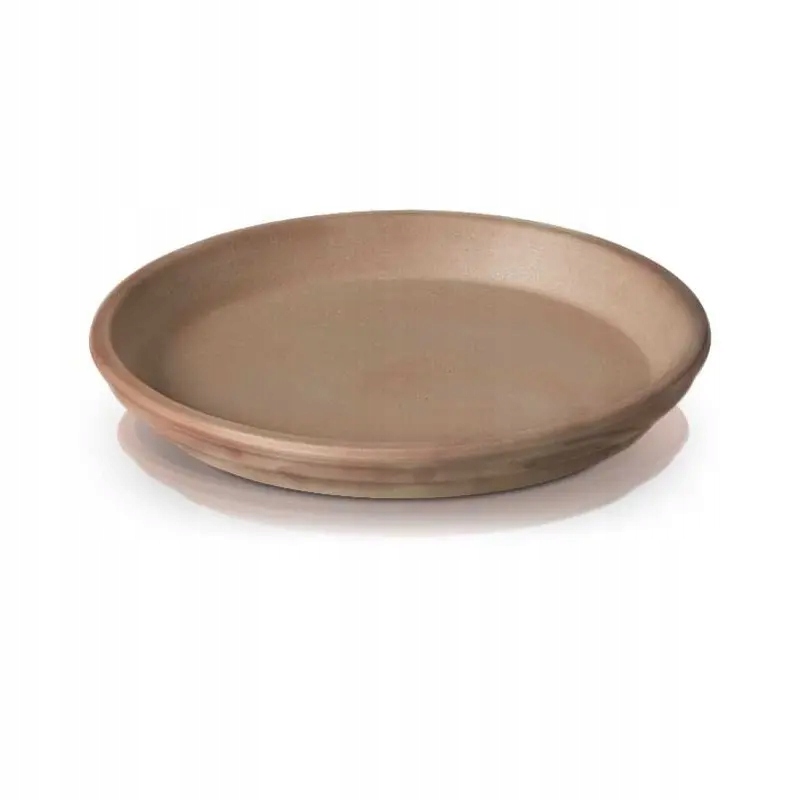PODSTAWKA GLINIANA WŁOSKA Z TERAKOTY POD DONICZKĘ MOKA 19 CM