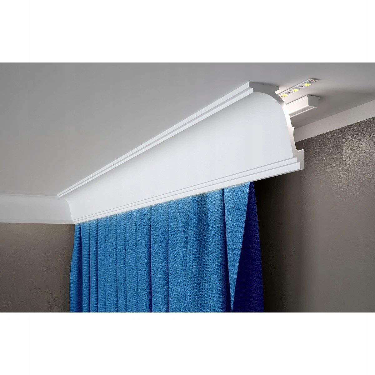 Stropní lišta MD110 Mardom Decor odolná vůči vlhkosti a bílá pro malování
