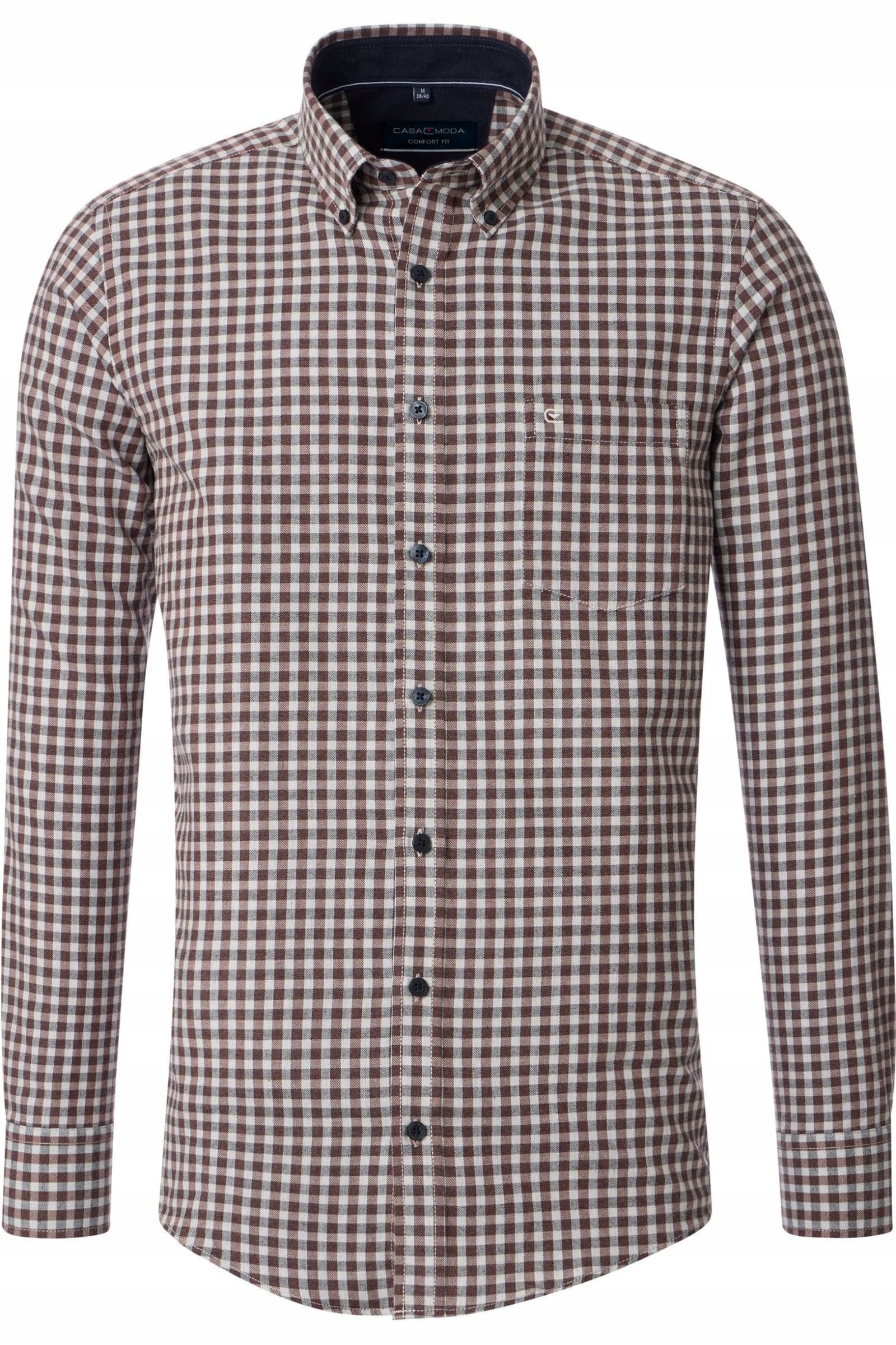 Casa Moda Velká Kostkovaná Flanelová Košile Velké Velikosti 3XL