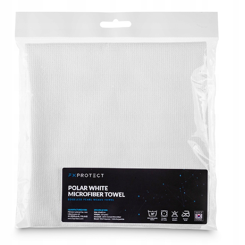 

Fx Protect Polar White Microfiber Towel mikrofibra