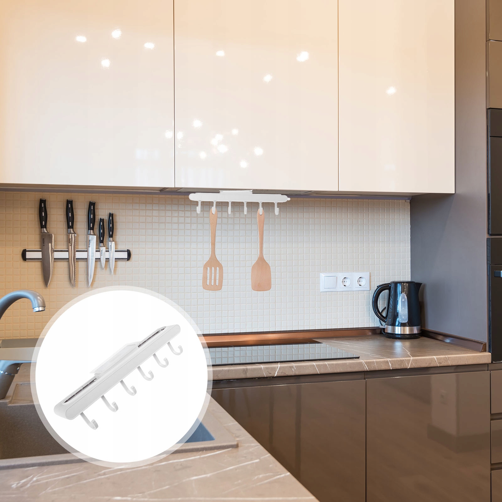 HACZYK PÓŁKI MONTOWANEJ NA ŚCIANIE NA NACZYNIA WISZĄCE Marka bez marki