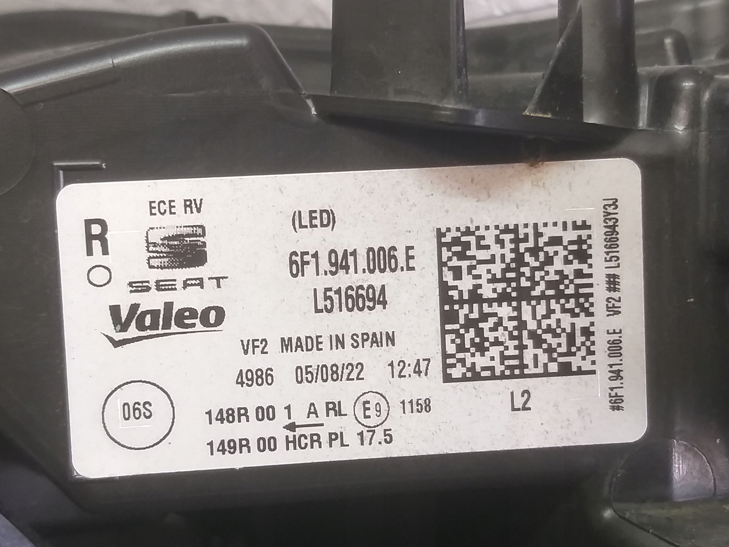light front right SEAT IBIZA LIFT 21- FULL LED 6F1941006E
