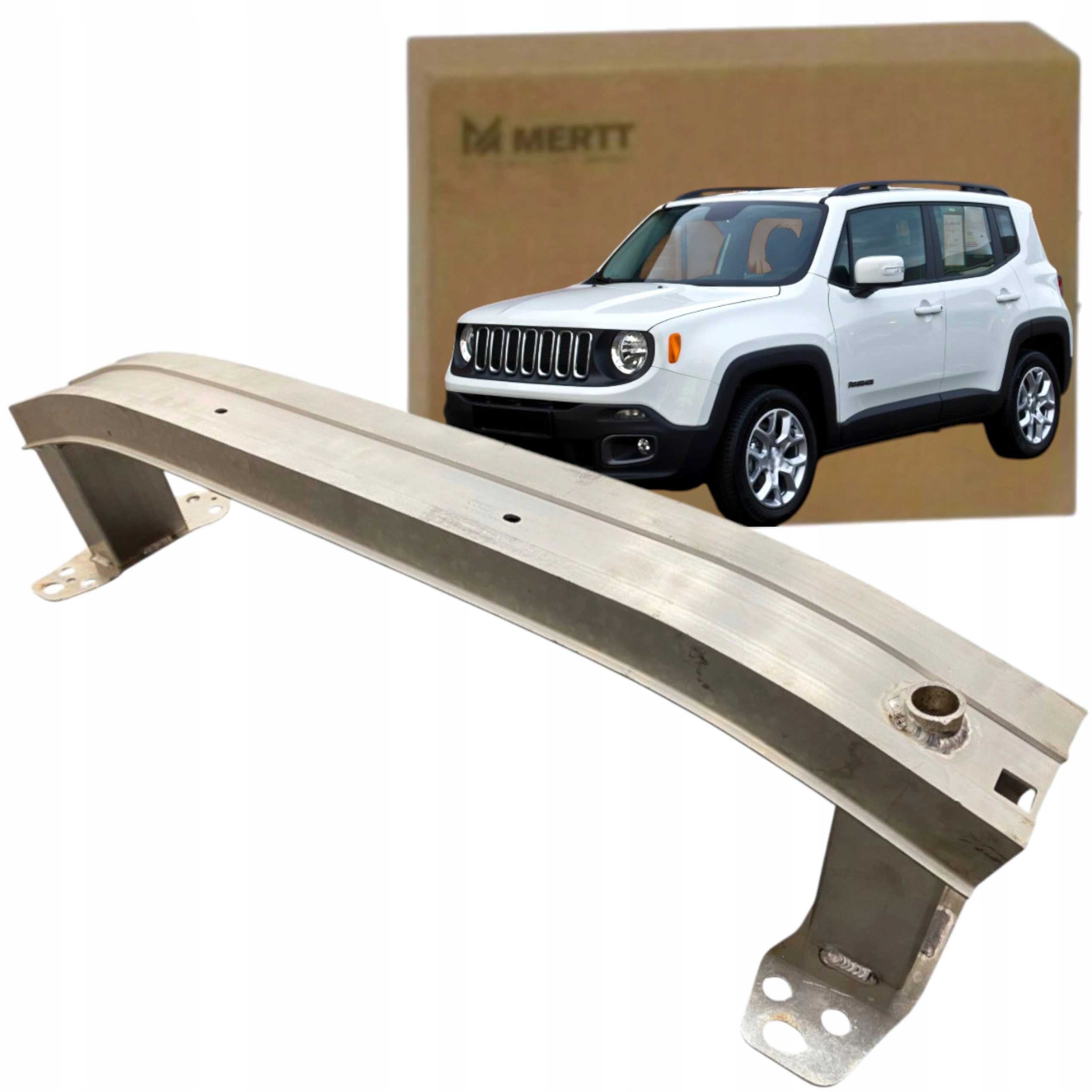 Posílení nárazníku přední nosník hliníkový Jeep Renegade Fiat 500X 15-18