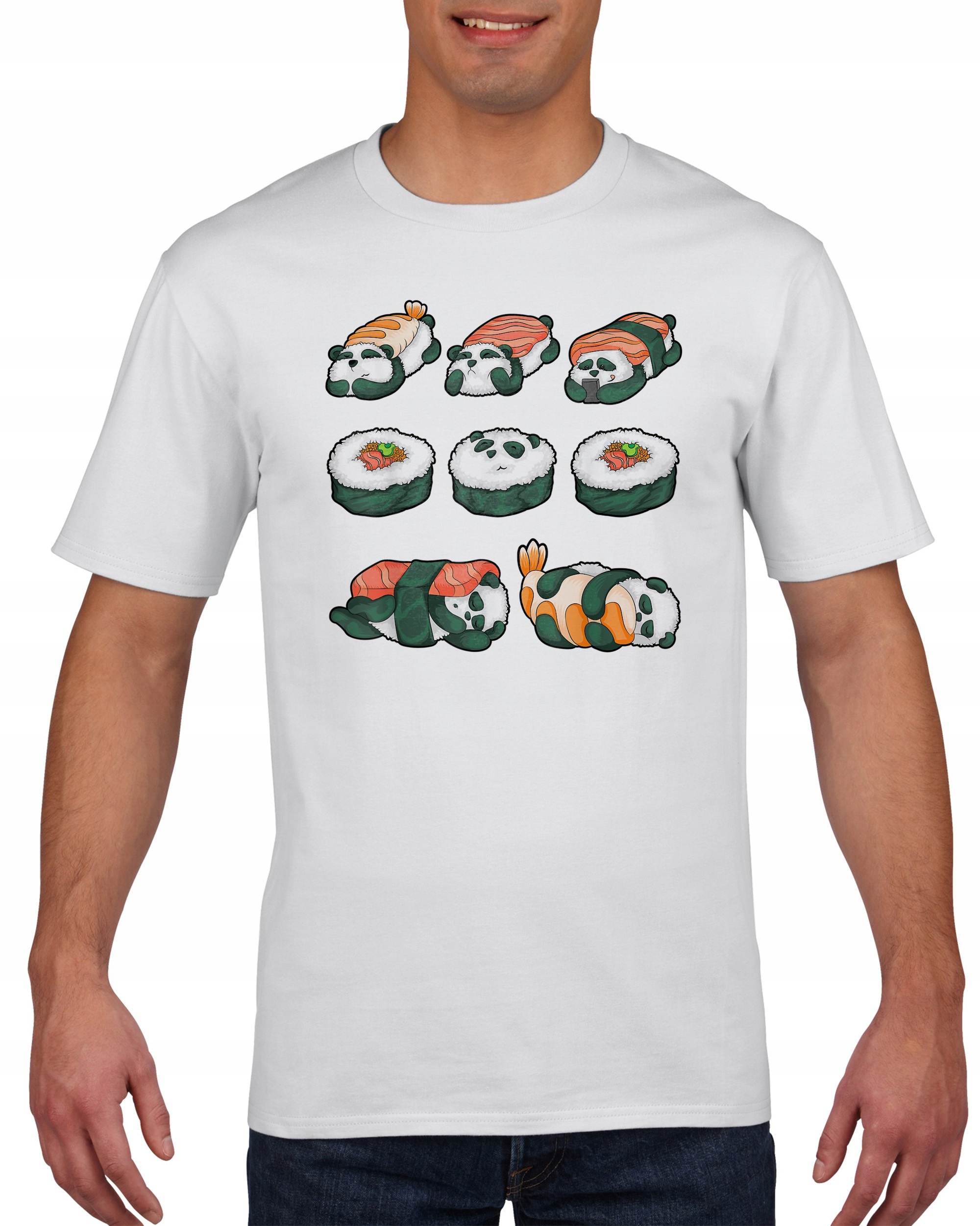 

Koszulka męska Panda sushi futomaki nigiri XXL