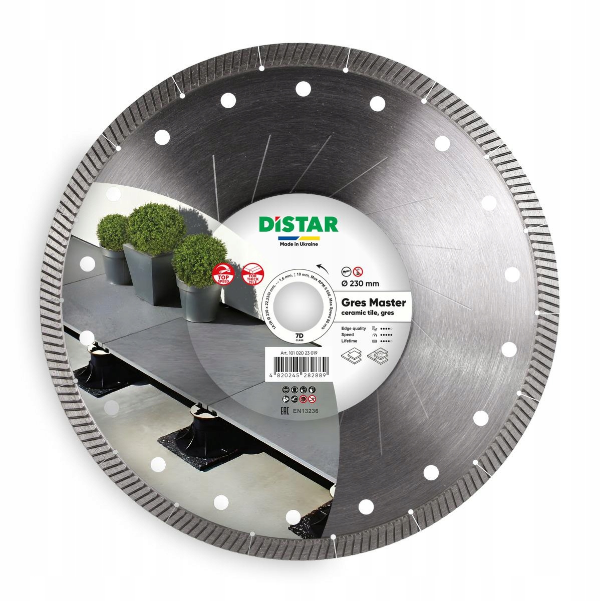 Distar Diamantový Kotouč Gres Master 230 x 1,6 x 10 x 22,23 mm