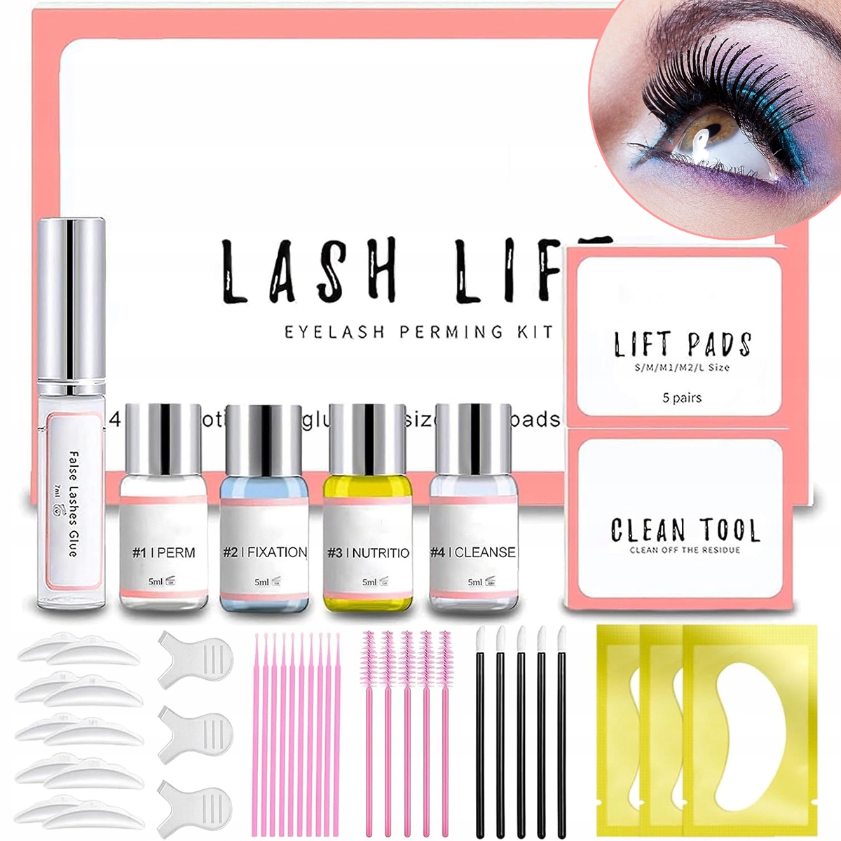 Sada pro lifting řas Lash Lift lifting