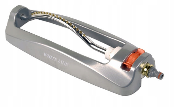 Aqbau White Line kovový kyvadlový oscilační zavlažovač 18 trysek do 399 m2