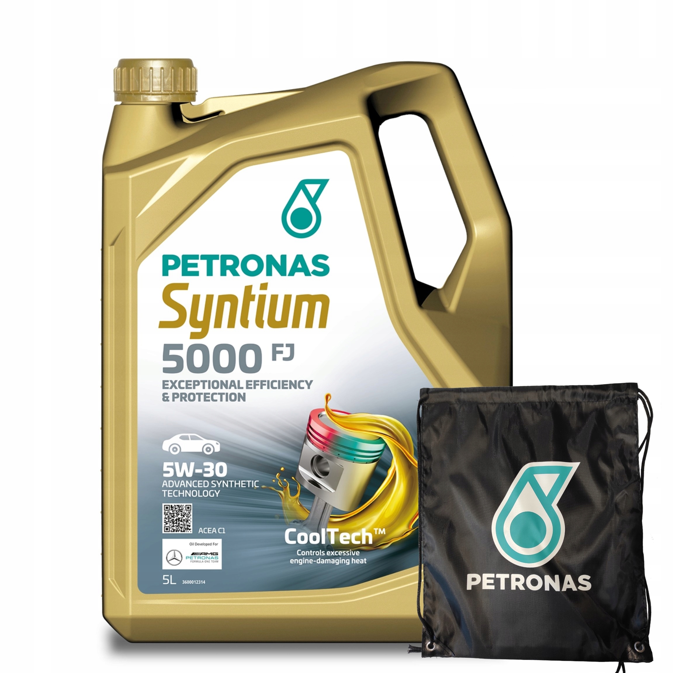 Motorový olej Petronas Syntium 5000 Fj Ford 5W-30 5l Vak Zadarmo
