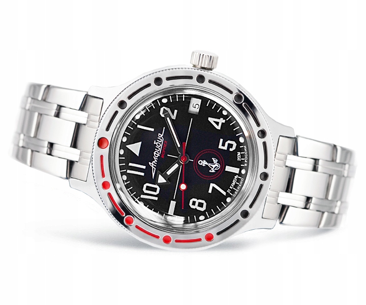 Hodinky Vostok Automatik Amfibia Diver 420959 Černé