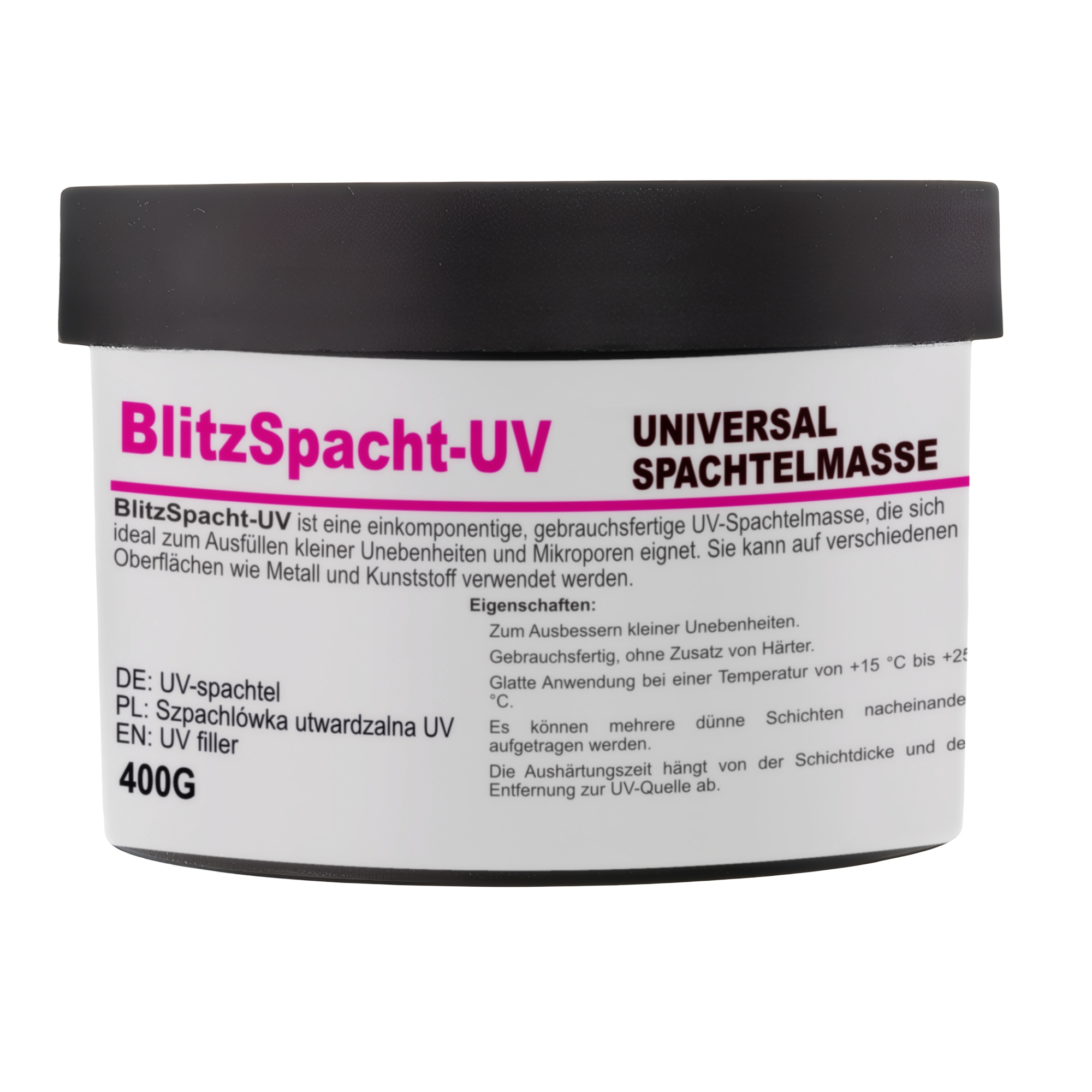 Špachtle Uv Stěrka univerzální 1K Výplňová tmelová hmota 1600 G