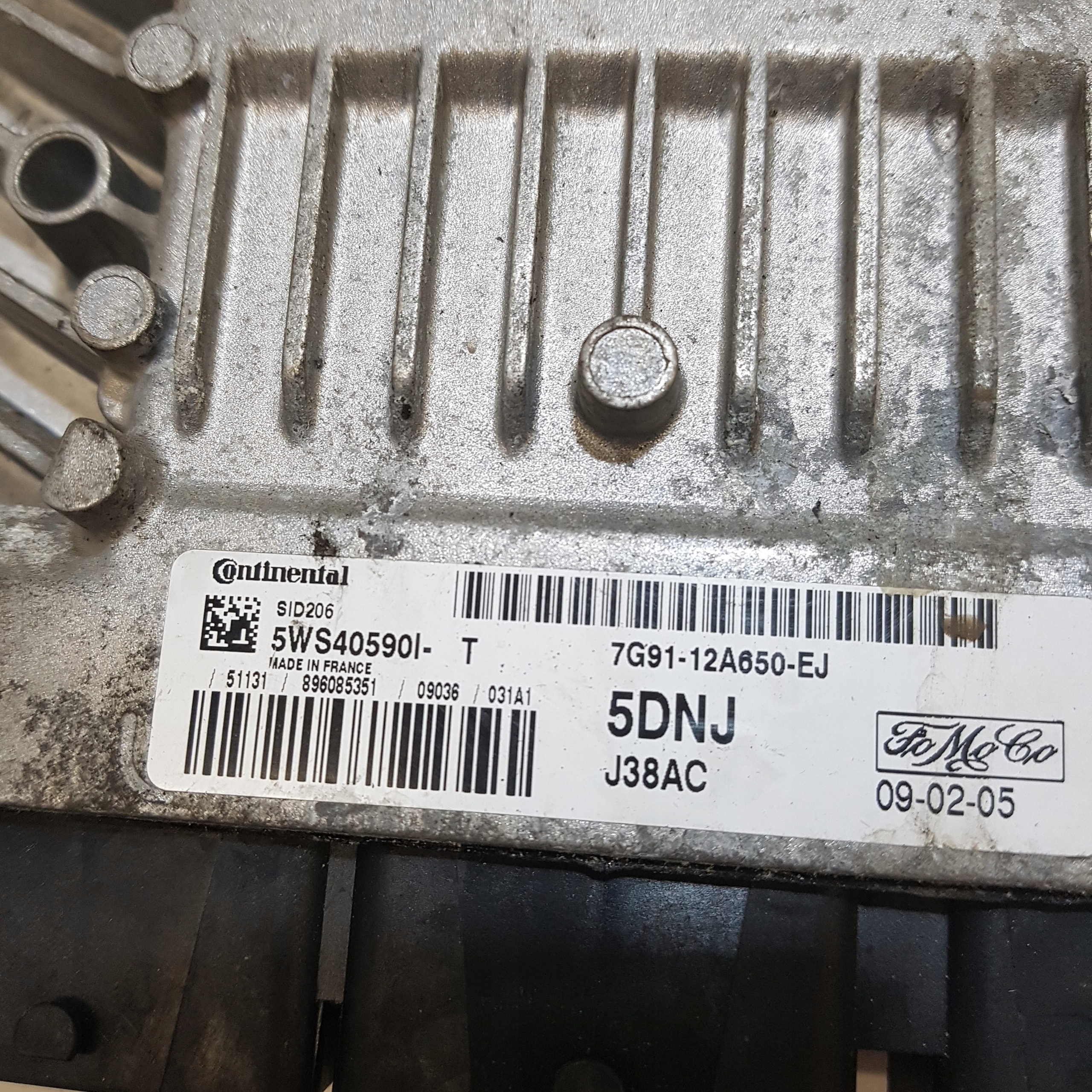computer of the engine control unit FORD MONDEO MK 4 7G91-12A650-EJ