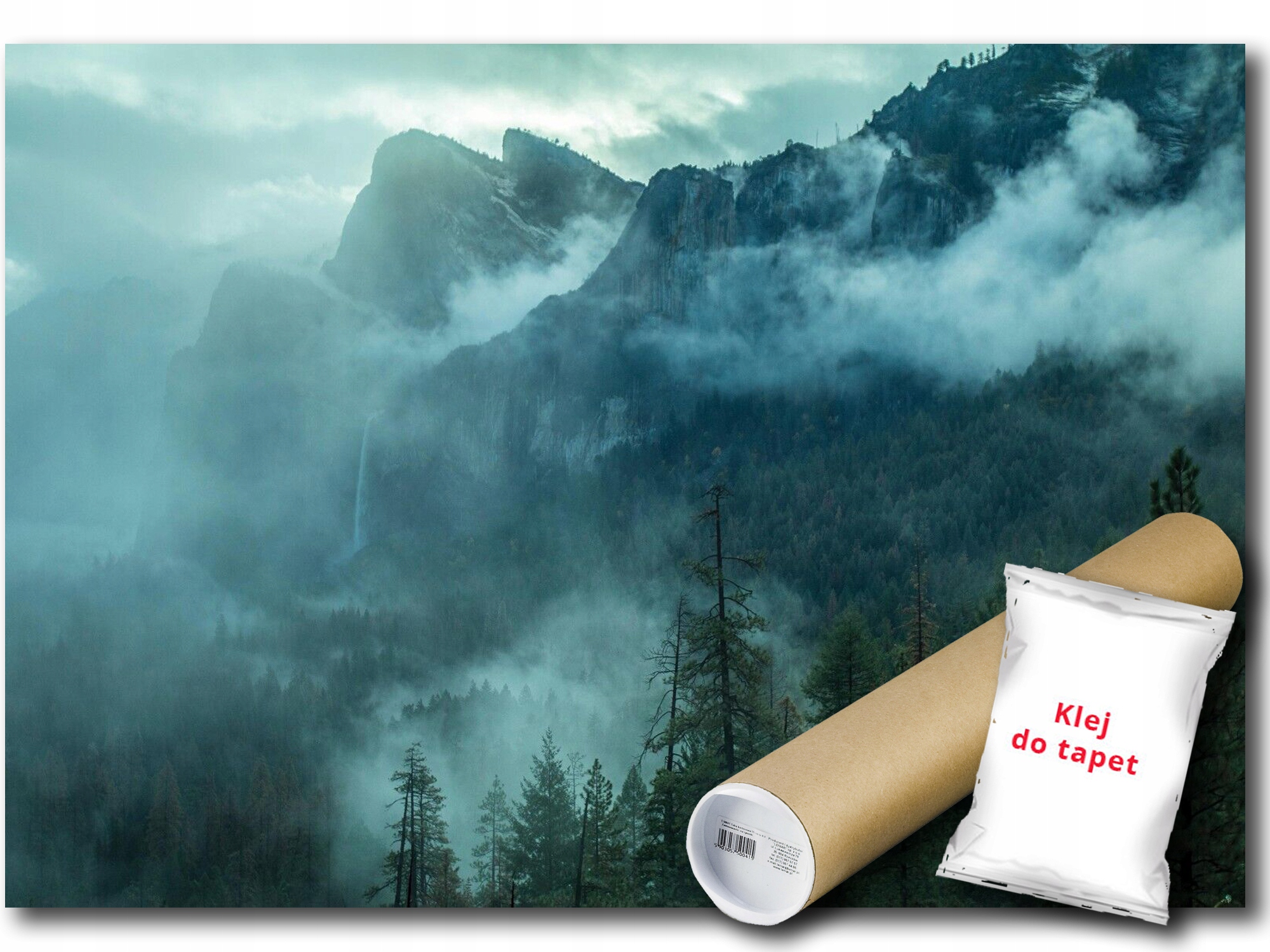 Vinylová Fototapeta Hory Les Hmla Krajina 208x146