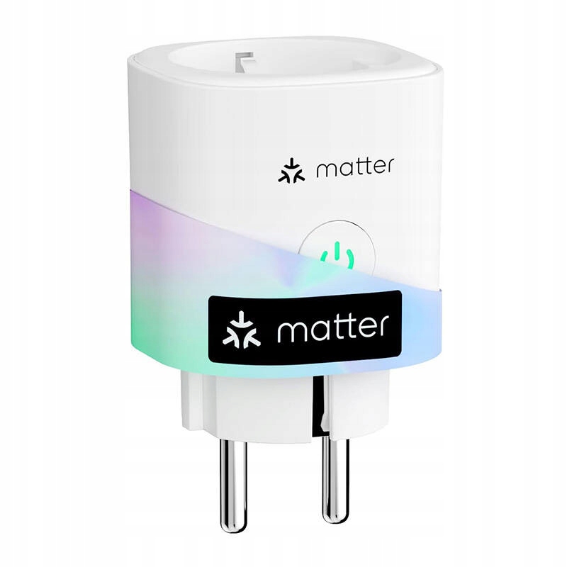 Meross Inteligentne Gniazdko Pomiar Energii Matter Smart Pojedyncze Gniazdo