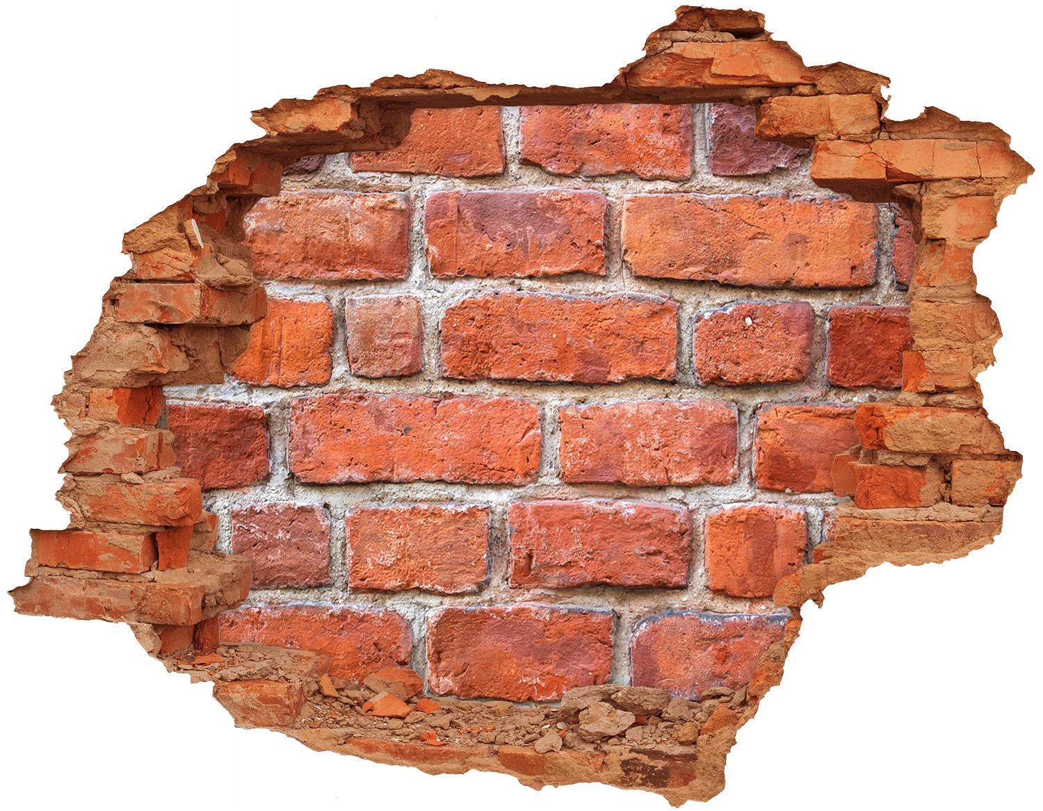 

Fototapeta dziura na ścianę Ceglana ściana 90x70