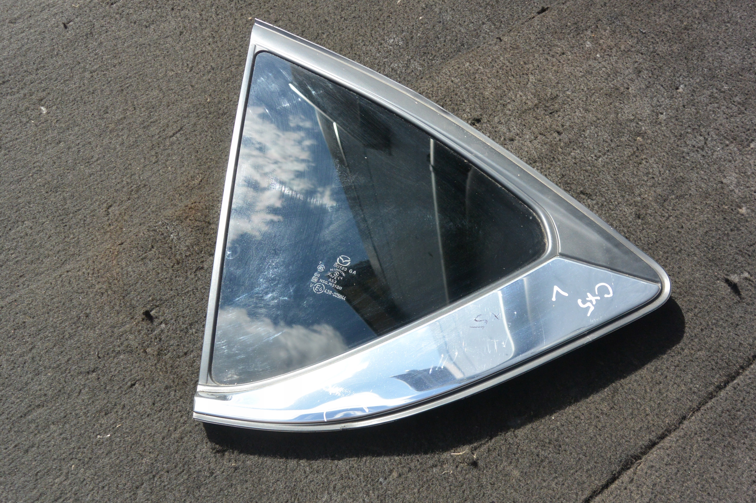 window bodywork left rear part CHROM MAZDA CX5 II 17R