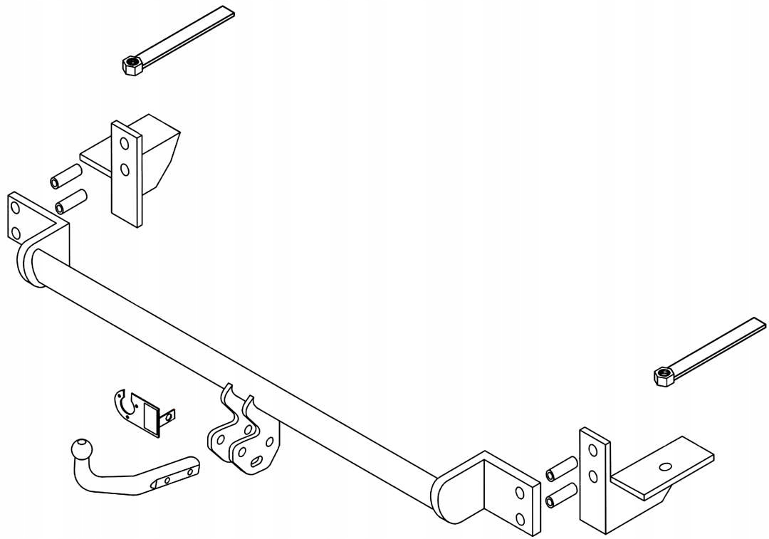 HAK HOLOWNICZY Opel Zafira A Zafira mk1 5-drzwiowy minivan +WIĄZKA 7PIN EAN (GTIN) 5905768295260