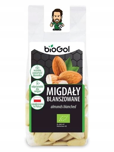 4x Biogol Blanšírované mandle Bio 100 g
