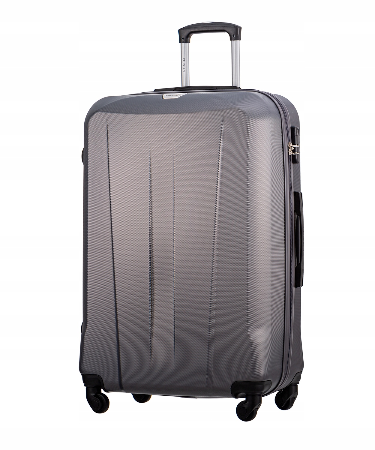 Velký cestovní kufr na kolečkách z tvrdého Abs Puccini Antracit ABS03A 8