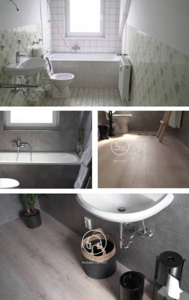 TANIE Płytki LVT pod Prysznic podłoga i ściana Colonial Taupe Miedź 3.15m2 Długość 62.5 cm