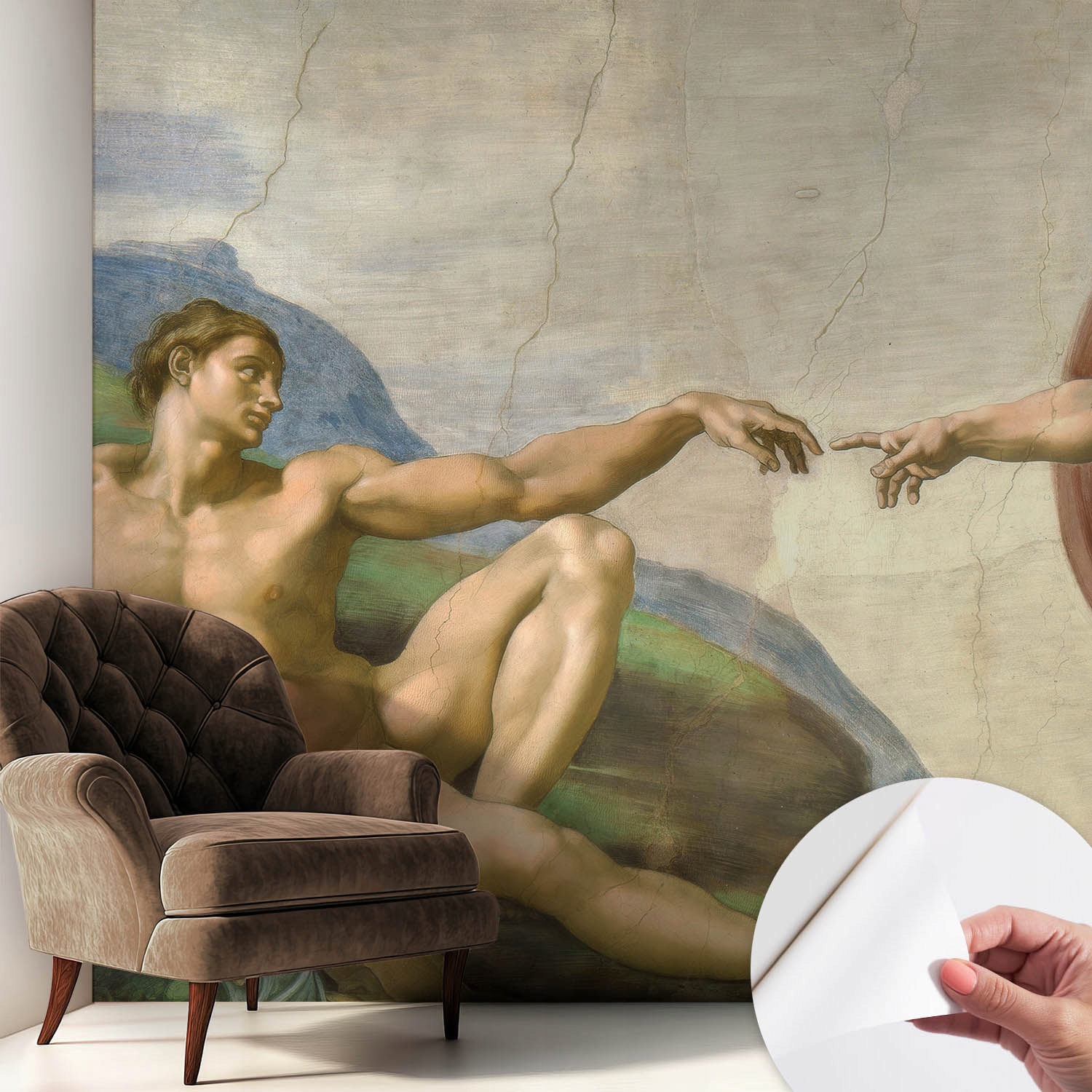 Designová fototapeta na zeď Samolepicí Duchovní kontakt 250 x 250 cm