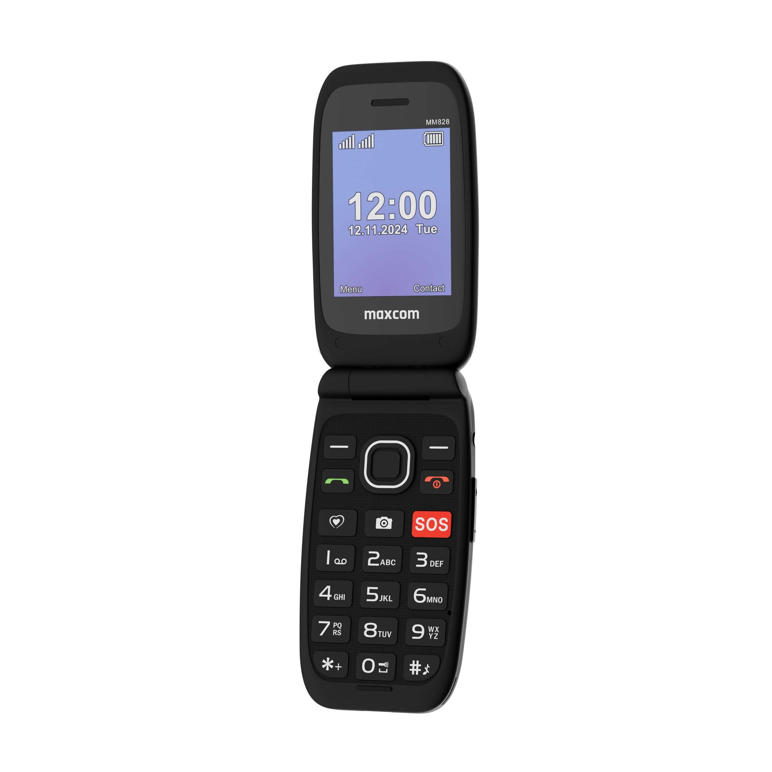 Maxcom MM828L 4G Czarny Telefon Komórkowy 2.4'' 4MB