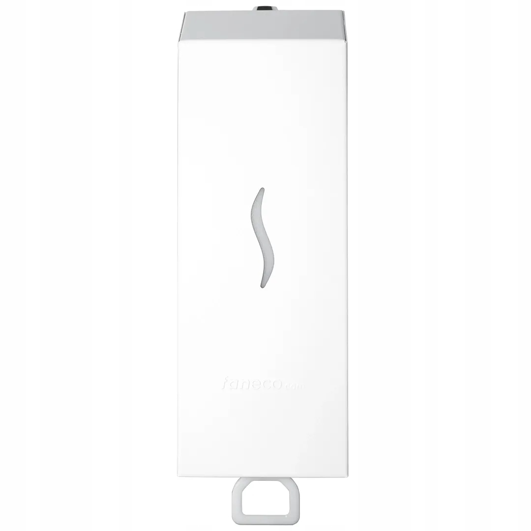 Ručný dávkovač mydla na stenu Faneco 1 l Biely oceľový