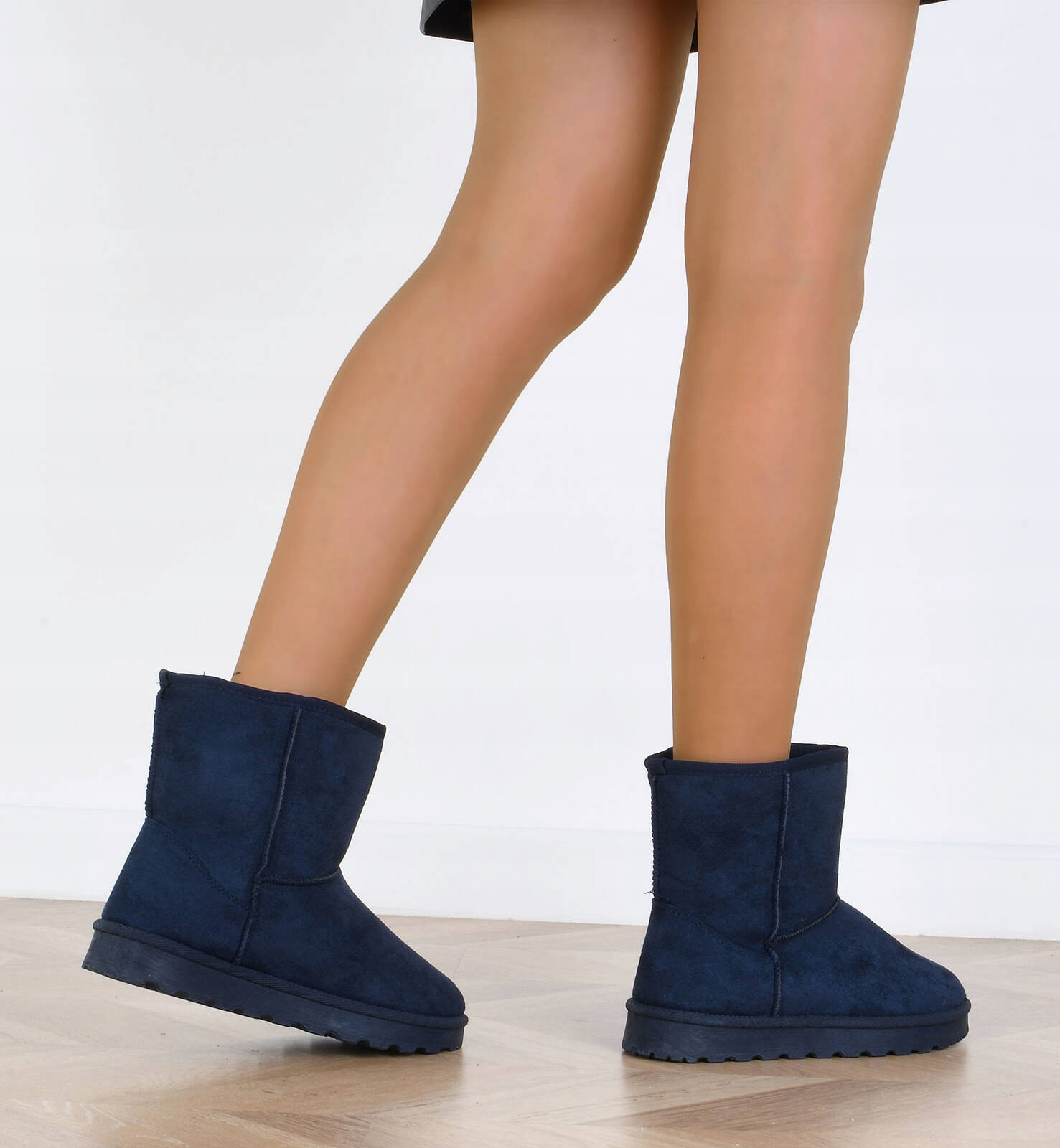 7683 GRANATOWE OCIEPLANE BOTKI ŚNIEGOWCE 39 Rozmiar 39