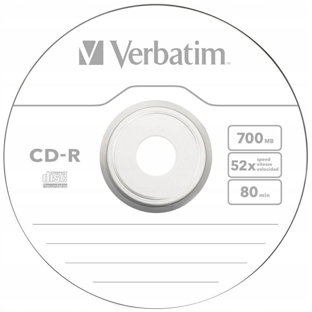 Cd-r Verbatim Extra Protection 700MB 52X 100 Ks 43411