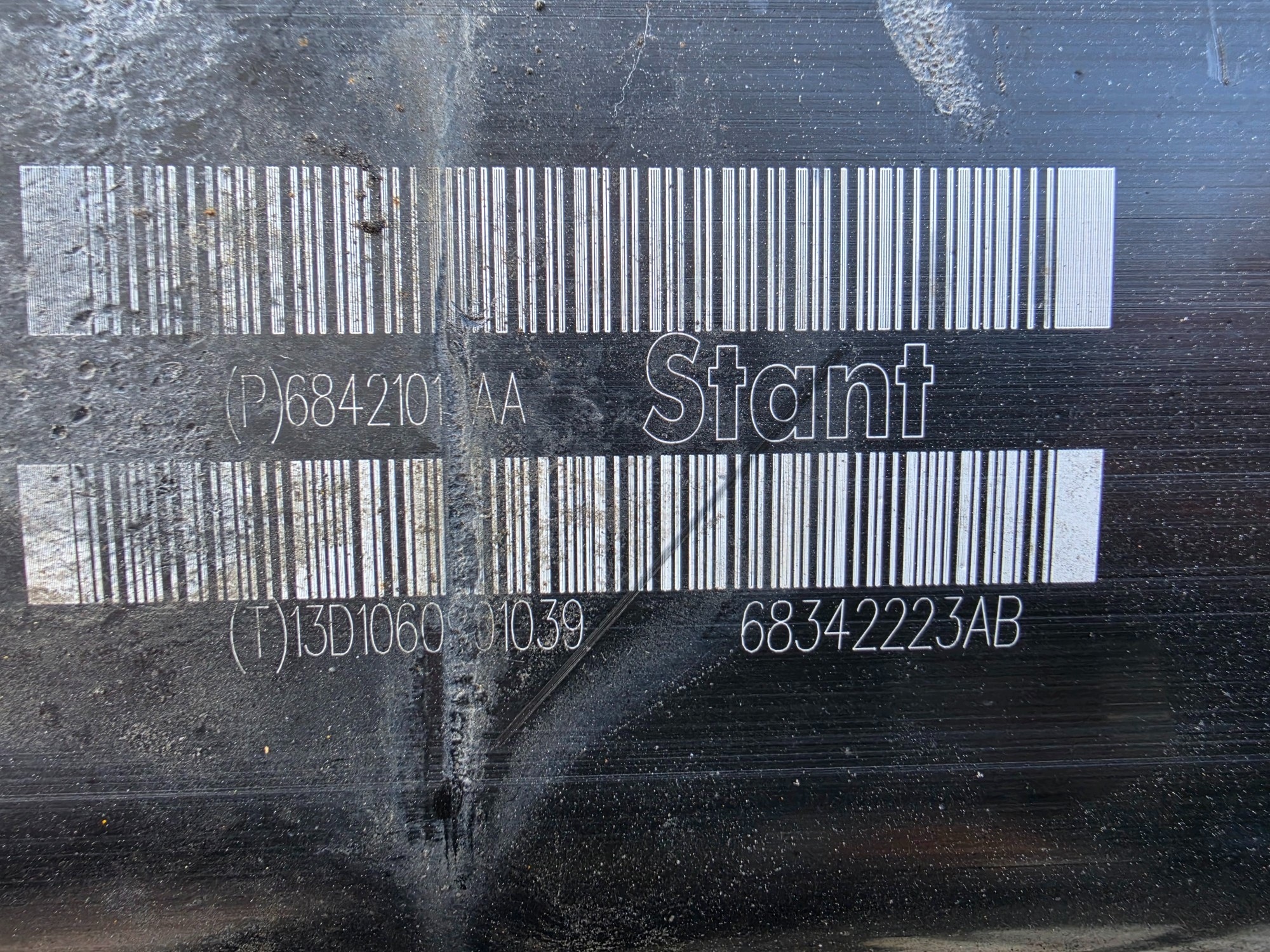 DODGE CHALLENGER 2019- 3.6 / 5.7 kohlenstofffilter dampf des kraftstoffsbehälters 68421012AA