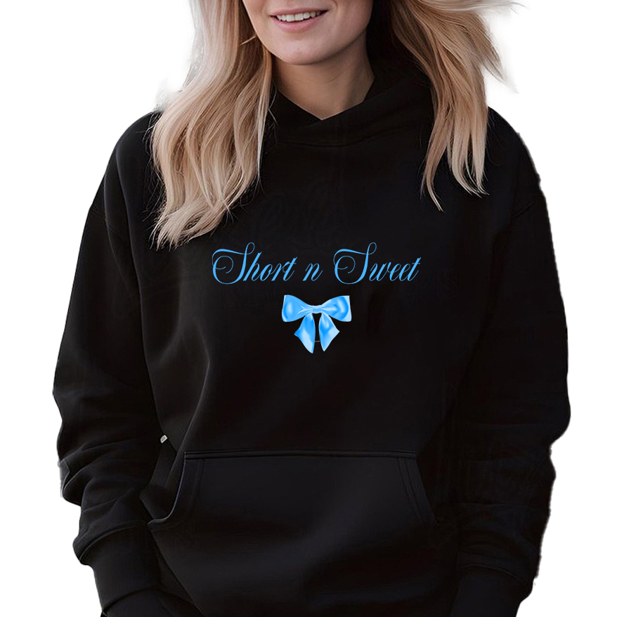 Mikina Černá Kapuce jako Dárek k narozeninám Dárek Short And Sweet M