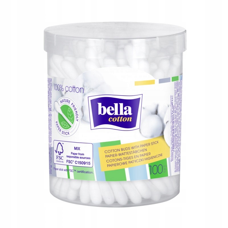 

Bella Cotton Patyczki higieniczne papierowe A100